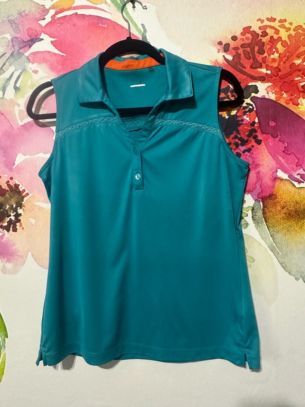 EP Pro Golf Sleeveless  Polo - Color Blue - Size Medium